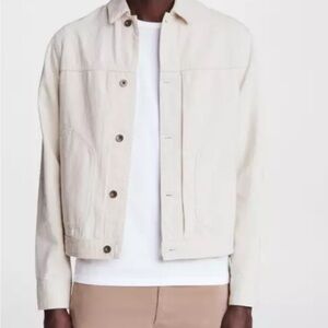 rag & bone unisex cream cotton & hemp Jacket
